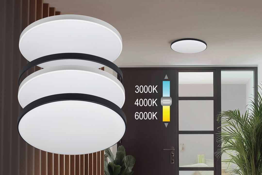 Нови модели LED плафониeри SATURN с 3CCT и IP40 Нови модели LED плафониeри SATURN с 3CCT и IP40