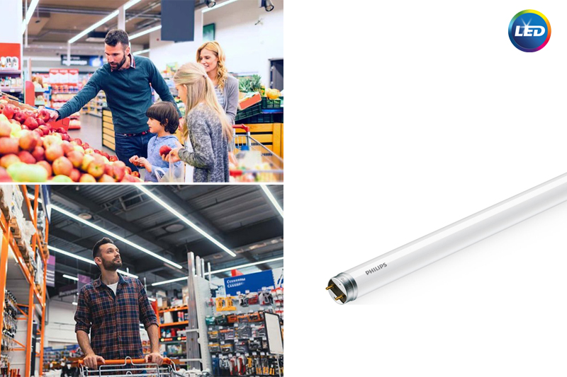 Тръбни светодиодни лампи Philips Ecofit LED tubes EM T8 за общо осветление Тръбни светодиодни лампи Philips Ecofit LED tubes EM T8 за общо осветление