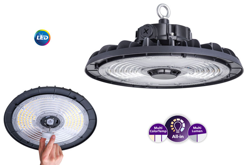 Устойчиво индустриално осветление с осветителите тип камбана Philips Ledinaire HB Устойчиво индустриално осветление с осветителите тип камбана Philips Ledinaire HB