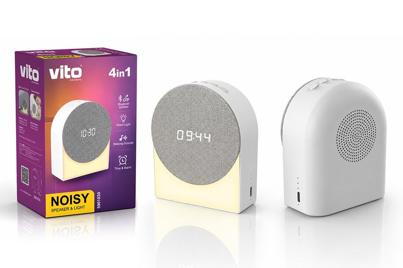 Мултифункционални 4 в 1 Bluetooth аудио колонки с LED амбиентно осветление NOISY