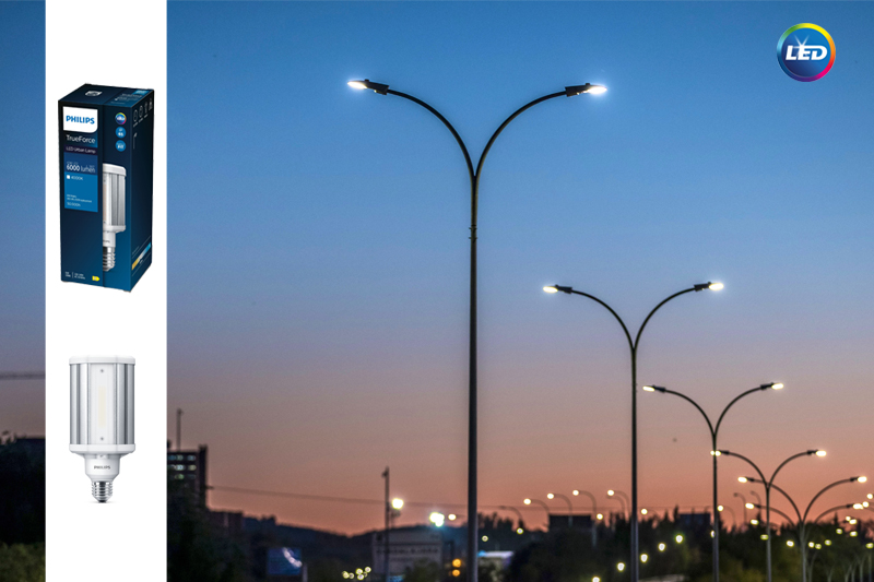 По-ефективно и по-качествено улично и индустриално осветление с Philips TrueForce LED Public
