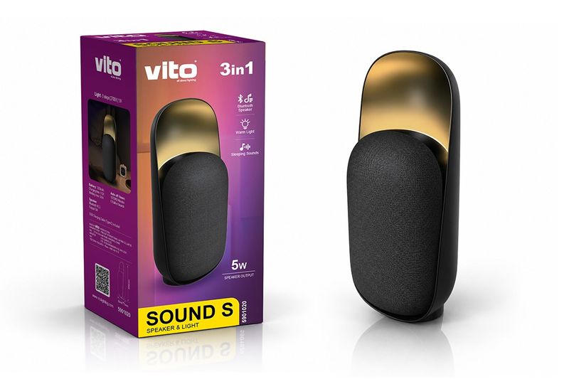 Мултифункционални Bluetooth аудио колонки 3 в 1 с LED амбиентно осветление SOUND S